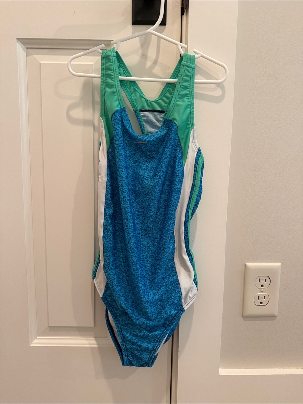 Speedo Girls Blue Teal One-Piece Swimsuit